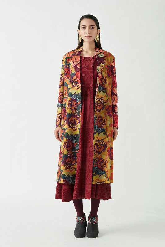 KRISTIN EMBELLISHED PRINTED JACKET