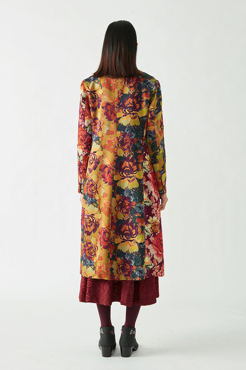 KRISTIN EMBELLISHED PRINTED JACKET