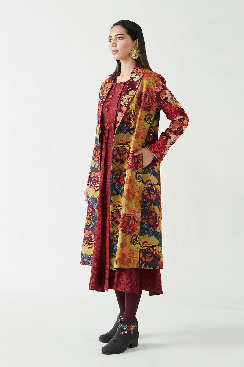 KRISTIN EMBELLISHED PRINTED JACKET