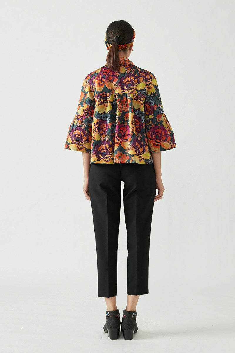 PARIS EMBELLISHED PRINTED JACKET