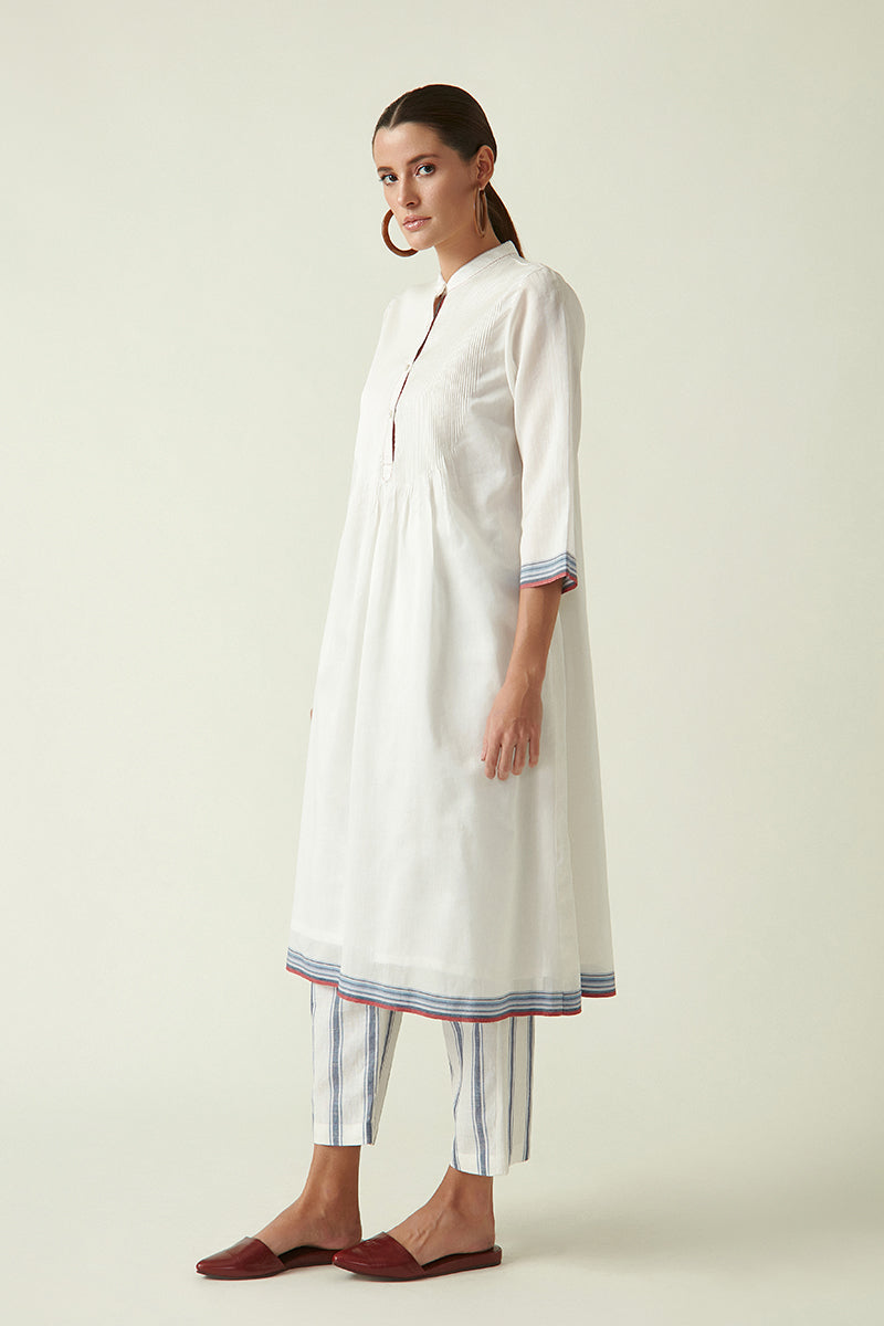 ALEX PIN TUCKED KURTA SET (2PCS)