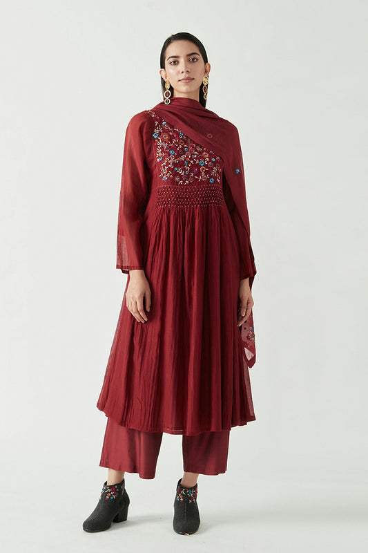 FRISCO EMBROIDERY KURTA SET