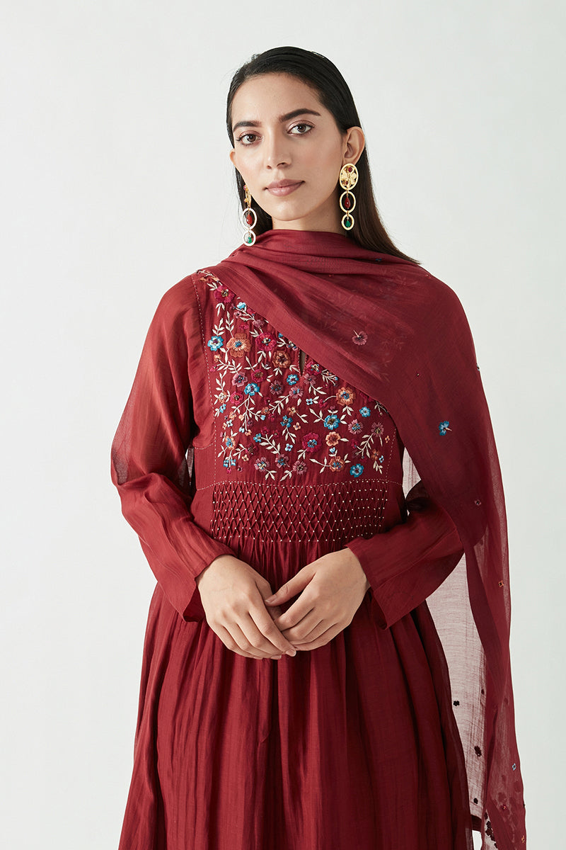 FRISCO EMBROIDERY KURTA SET