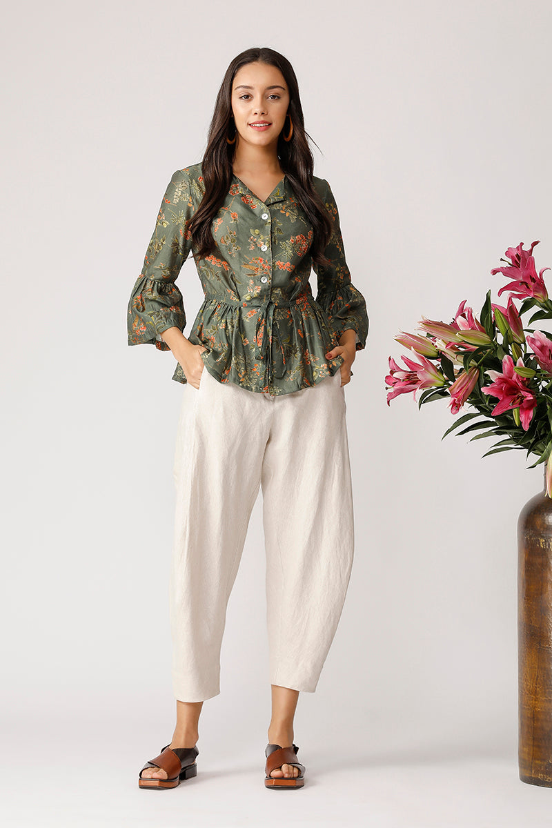 CLOVER PEPLUM TOP
