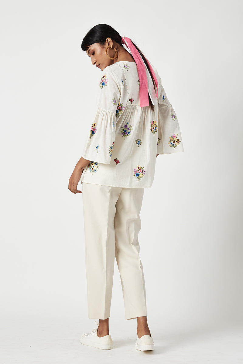 LIMAHULI EMBROIDERED TOP