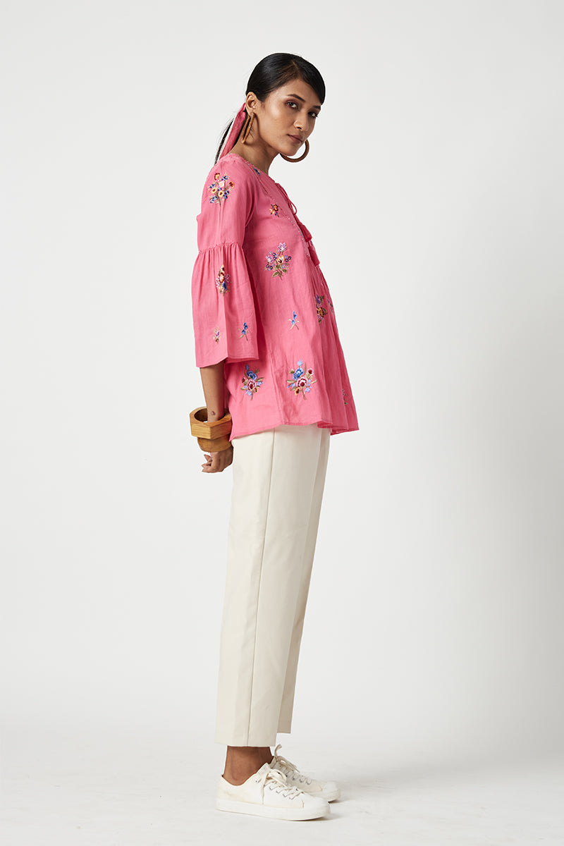 BLOEDEL EMBROIDERED TOP