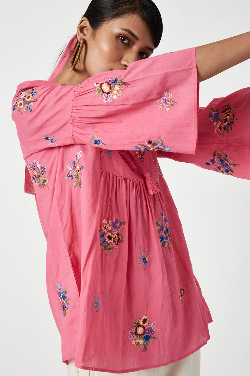 BLOEDEL EMBROIDERED TOP