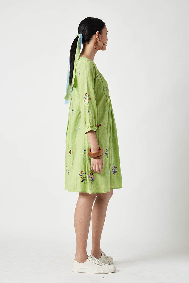 CLUDE EMBROIDERED DRESS