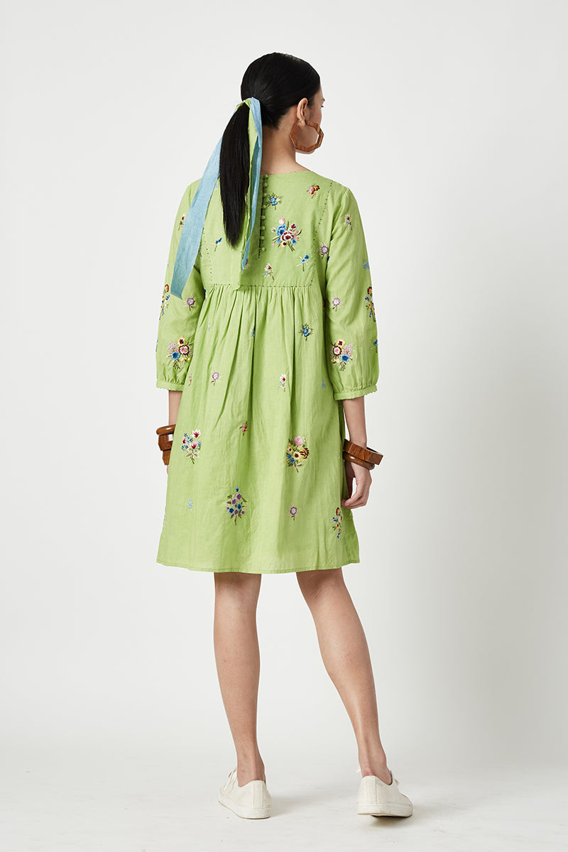 CLUDE EMBROIDERED DRESS