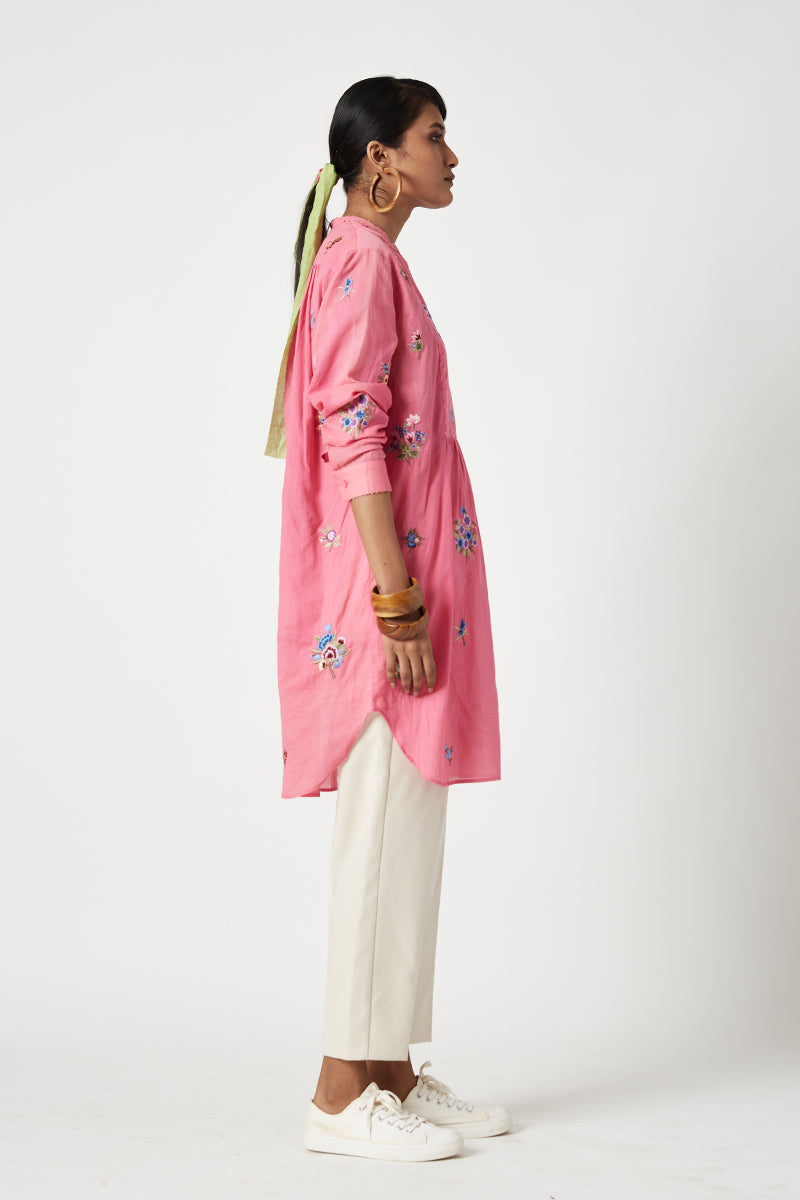 CASCADE EMBROIDERED TUNIC
