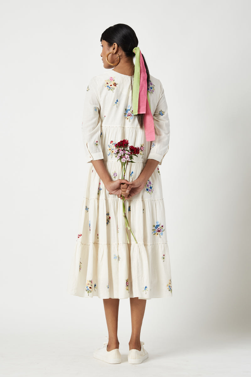 LONGWOOD EMBROIDERED DRESS